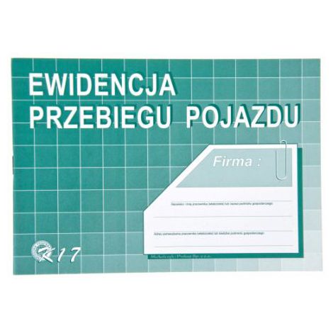 Druk MiP Ewidencja Przebiegu Pojazdu A5/16 - 2